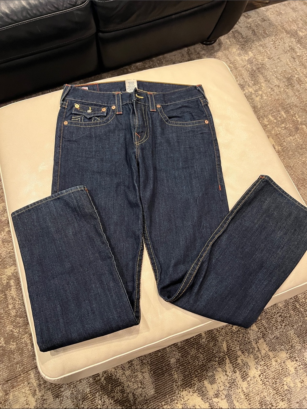 True Religion Dark Indigo Straight-Leg Men’s Jeans